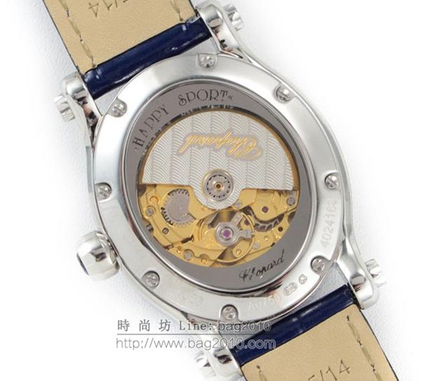 Chopard手錶 蕭邦快樂鑽系列 橢圓型機械6T28新款 蕭邦時尚女表 蕭邦機械女士腕表  hds1844